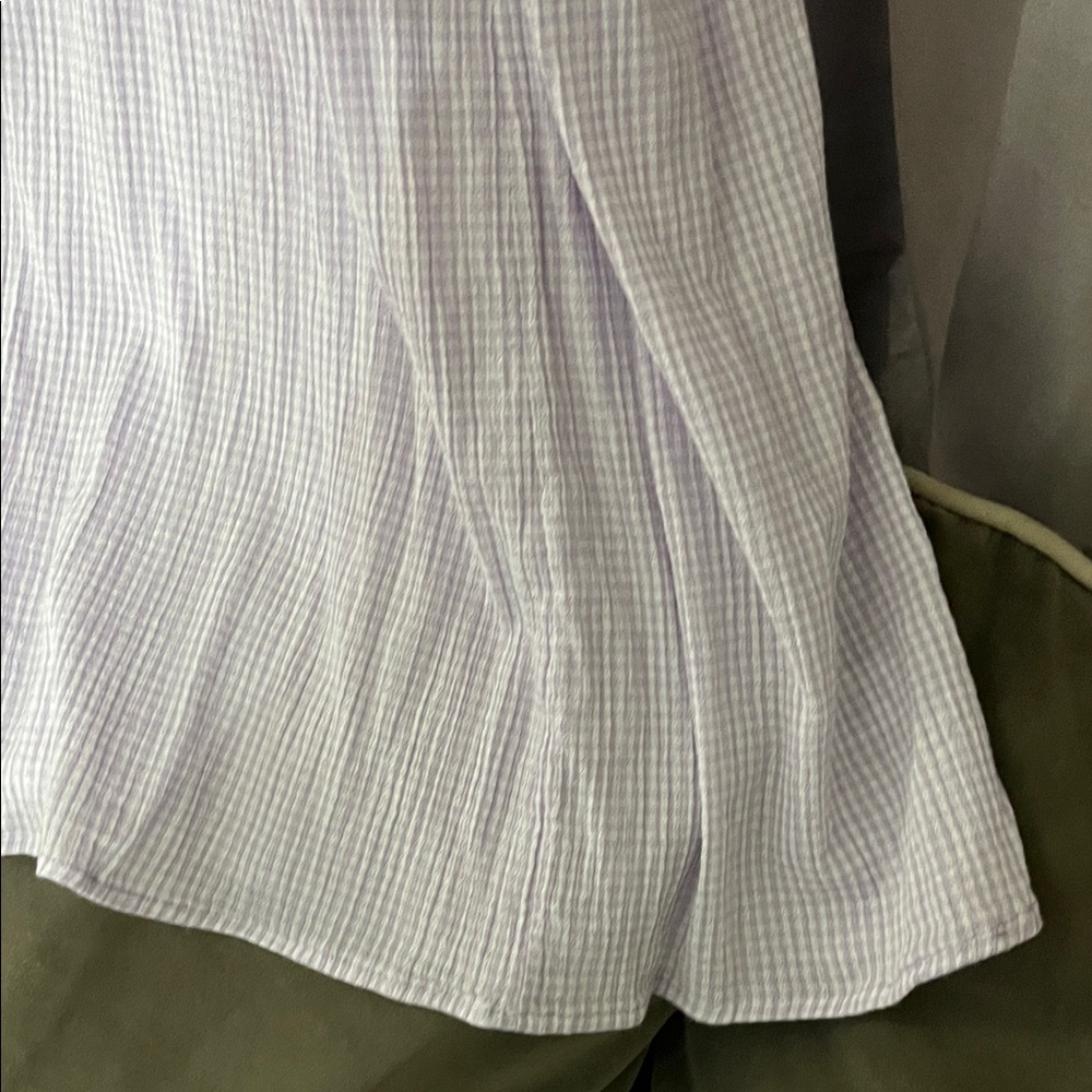 Aerie Soft Lilac gingham Maxi Dress - Picture 4 of 12